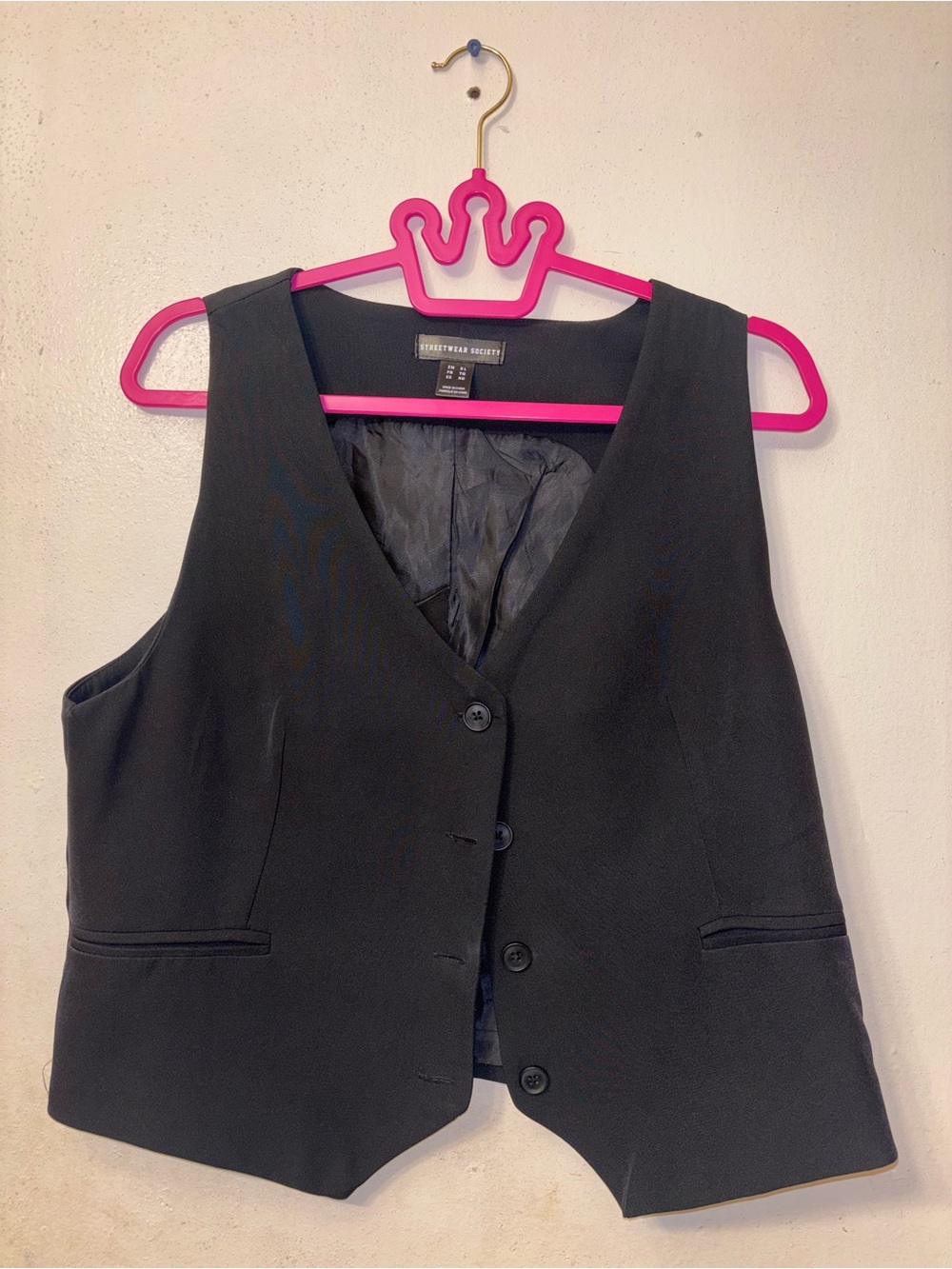 Charlotte Russe Black Tailored Women's Vest